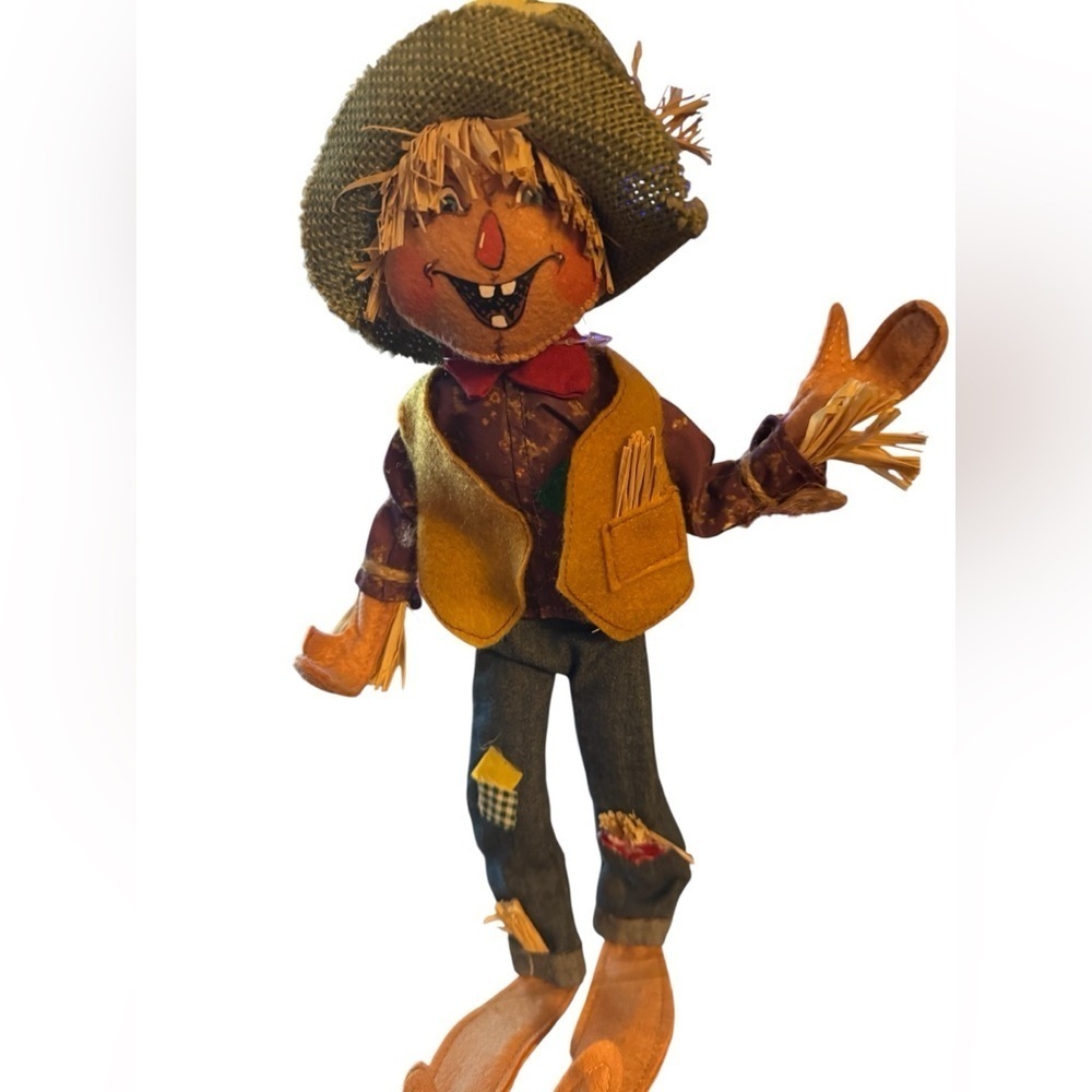 🍂 Annalee Scarecrow Doll – 12” Fall Harvest 75th Anniversary – Autumn Decor